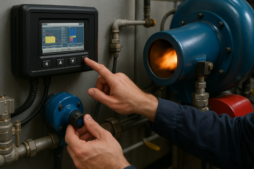 Como funciona o sistema de controle de chama Autoflame?